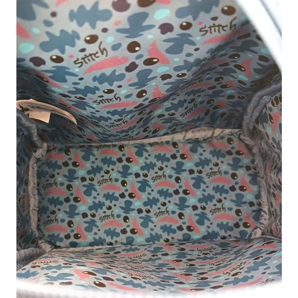 Loungefly Disney Parks Stitch Face Faux Leather Mini Backpack Bag Lilo & Stitch